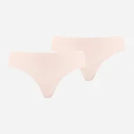 Majtki damskie - Komplet damskich majtki stringi 2 sztuki Puma Women Seamless String 2P Hang 93502103 M Różowy (8720245039628) - miniaturka - grafika 1