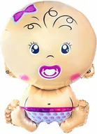 Baby shower i roczek - Balon foliowy Bobas dziewczynka - 74 cm - 1 szt. - miniaturka - grafika 1