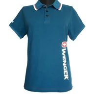 Odzież taktyczna i umundurowanie - Koszulka polo Wenger Swiss Army Knife 100% Cotton Pique Blue (9.075.023) - miniaturka - grafika 1