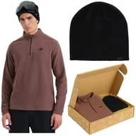 Czapki narciarskie - Polar męski 4FWarm + czapka zimowa w prezentowym boxie Zestaw-Prezentowy - miniaturka - grafika 1