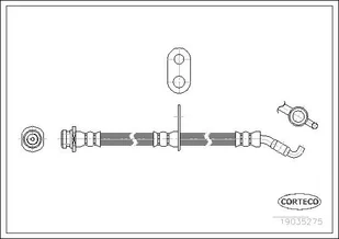 Przewód hamulcowy elastyczny Corteco 19035275 - Przewody hamulcowe - miniaturka - grafika 1