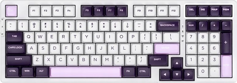 Endgame Gear VGN V98 Pro Gaming Tastatur, Blueberry Ice Cream - Blackcurrant US V98 PRO V2 BICB