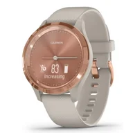 Smartwatch - Garmin Vivomove 3s różowozłoty-piaskowy - miniaturka - grafika 1
