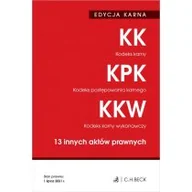 Prawo - EDYCJA KARNA Kodeks karny Kodeks postępowania karnego Kodeks karny wykonawczy 13 innych aktów prawnych - miniaturka - grafika 1