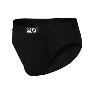 Slipy męskie wygodne SAXX ULTRA Boxer Brief Fly - czarne - Majtki męskie - miniaturka - grafika 1