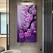 Rękodzieło - TEMU Zestaw do Malowania Diamentowego 5D, 1 szt., Rozmiar 40x70cm, Duży Kwiatowy Haft Mozaikowy DIY, Okrągłe Diamentowe Płótno, Dekoracja Domu na - miniaturka - grafika 1