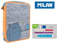 Piórniki - MILAN Piórnik 1-poziomowy duży z wyposażeniem MIMO pomarańcz - miniaturka - grafika 1