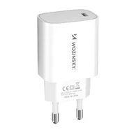 Ładowarki do telefonów - Ładowarka sieciowa 20W USB-C 100-240V biała - miniaturka - grafika 1