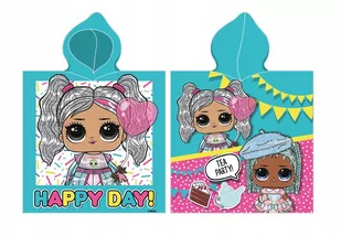 Ponczo dziecięce L.O.L. Surprise Happy Day, 55 x 110 cm - Okrycia kąpielowe dla dzieci - miniaturka - grafika 1