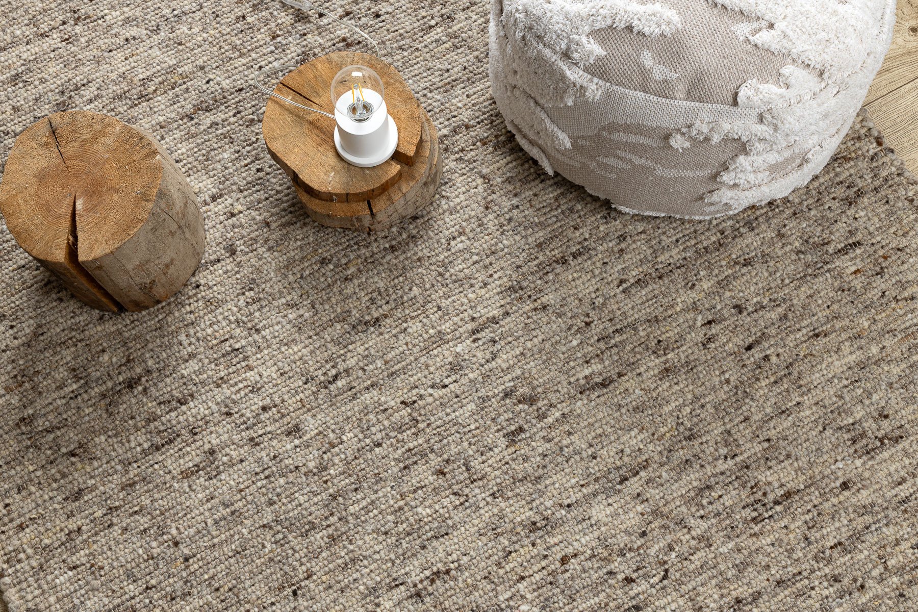 Dywan NEPAL 2100 sand, beż - wełniany, dwustronny, naturalny beżowy 80x150 cm
