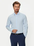 Koszule męskie - Boss Koszula H-Hank 50519859 Niebieski Slim Fit - miniaturka - grafika 1