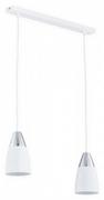 Lampy sufitowe - Lemir Kala lampa wisząca 2-punktowa biała O2652 W2 BIA O2652 W2 BIA - miniaturka - grafika 1
