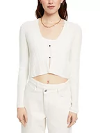 Swetry damskie - ESPRIT Collection kardigan damski, 110/Off White, XXL - miniaturka - grafika 1