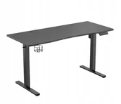 Biurka gamingowe - Biurko gamingowe Silver Monkey Biurko elektryczne ED-140 black - miniaturka - grafika 1