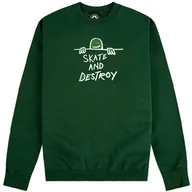 Bluzy męskie - Thrasher bluza męska GONZ SAD LOGO CREW Forest Green - miniaturka - grafika 1