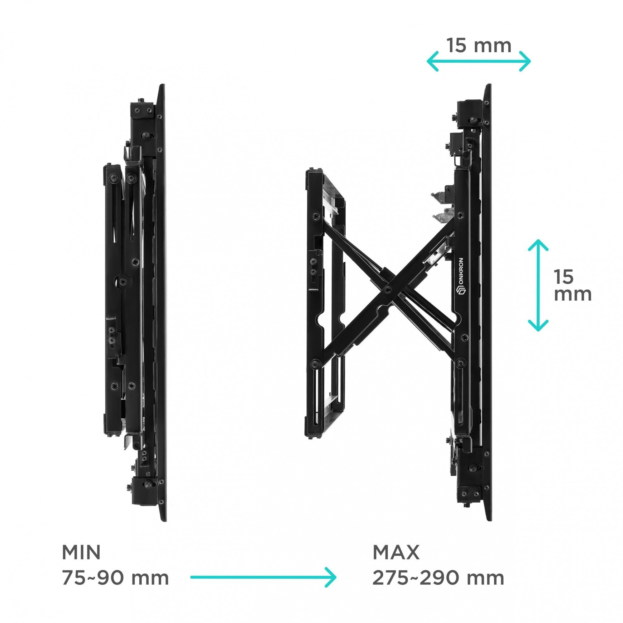 ONKRON TV/VIDEO ACC WALL MOUNT/PRO7G-B