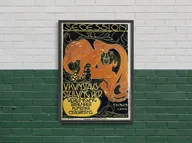 Plakaty - Plakat Vintage Wiedeń Secesja Piąta Wystawa - miniaturka - grafika 1