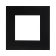 Klawisze i ramki - Efapel Ramka pojedyncza QUADRO Czarna - miniaturka - grafika 1