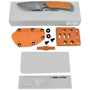 Nóż Real Steel Hunter 165 Orange G10, Stonewashed 12C27 (3532) - Noże - miniaturka - grafika 6