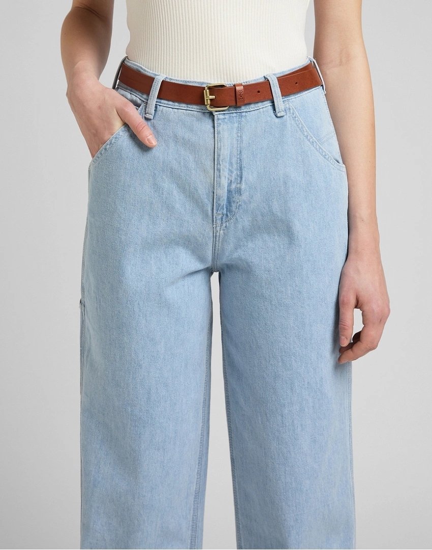 LEE LONG THIN BELT DARK COGNAC LG405080 85