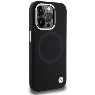 Etui BMW Signature Liquid Silicone MagSafe na iPhone 15 Pro - czarne - Etui i futerały do telefonów - miniaturka - grafika 4