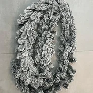 Ozdoby bożonarodzeniowe - GIRLANDA 270 CM ŚWIĄTECZNA DEKORACJA ŚNIEG - miniaturka - grafika 1