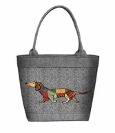 Torebki damskie - Sunlovers, Torba filcowa Polo, Joker Pies Jamnik, 10x28x28 cm - miniaturka - grafika 1