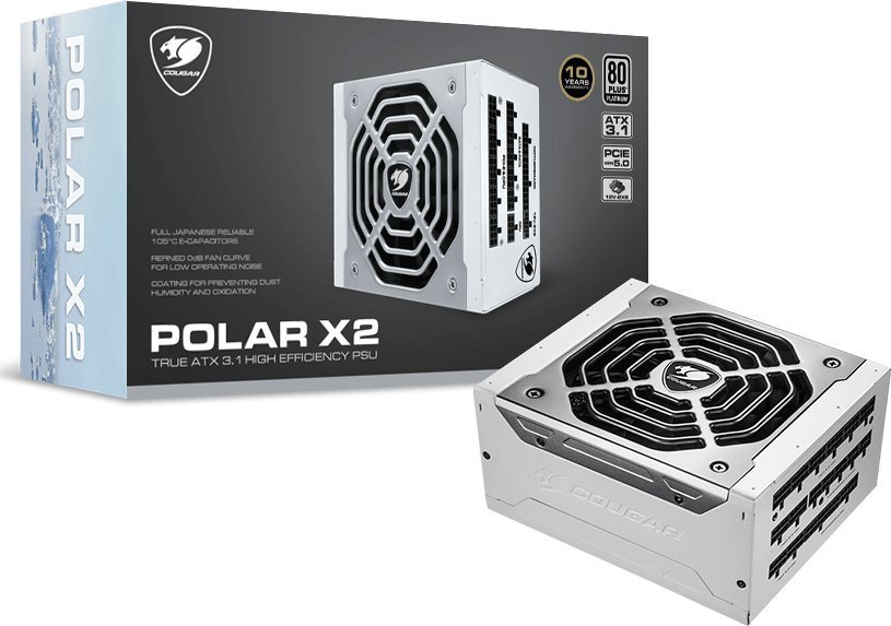 COUGAR Netzteil POLAR X2 1050W ATX3.1/80 Plus Plat./Modular