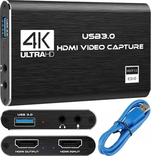 Spreest USB 3.0 - Grabber Nagrywarka Obrazu PC HDMI 4K OBS - Inne akcesoria audio-wideo - miniaturka - grafika 1