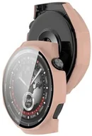 Akcesoria do smartwatchy - Bizon Etui ze szkłem do zegarka Case+Glass Watch do Huawei Watch GT5 Pro 46 mm różowe - miniaturka - grafika 1