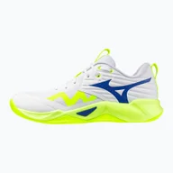 Buty sportowe męskie - Buty do siatkówki Mizuno Wave Momentum Pro white/lightning yellow/dazzling blue WYSYŁKA W 24H 30 DNI NA ZWROT - miniaturka - grafika 1