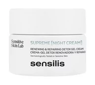 Kremy do twarzy - SENSILIS ALBERT POLSKA SP Z O.O Supreme Naprawczy i odmładzający żel-krem na noc 50 ml - miniaturka - grafika 1