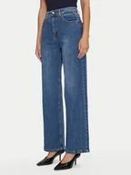 Spodnie damskie - Rinascimento Jeansy CFC0120193003 Niebieski Regular Fit - miniaturka - grafika 1