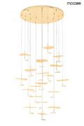 Lampy sufitowe - MOOSEE lampa wisząca LEAFS DISC złota - miniaturka - grafika 1