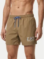 Kąpielówki męskie - EA7 Emporio Armani Szorty kąpielowe 7M001678 AF21069 U6167 Beżowy Regular Fit - miniaturka - grafika 1