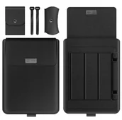 Torby na laptopy - Etui Pokrowiec Na Laptopa Z Funkcją Podstawki 15\'\' Czarny - miniaturka - grafika 1