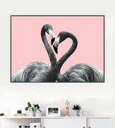 Plakaty - Fox Art Studio, Plakat Flamingi, poziomy, wymiary 50x70 cm - miniaturka - grafika 1
