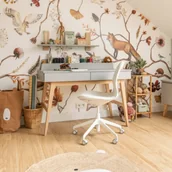 Szafy i szafki dla dzieci - Biurko białe wysokie pinio Swing - miniaturka - grafika 1