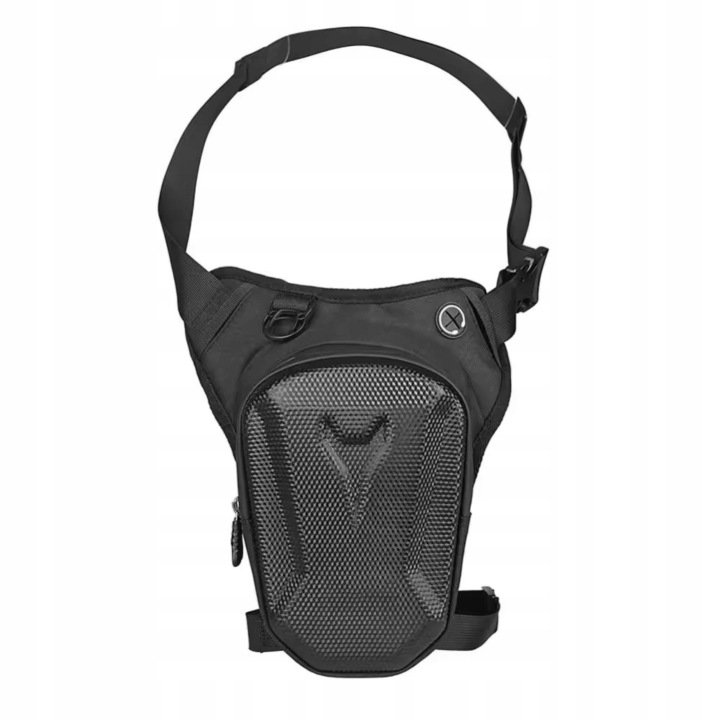 Torba motocyklowa na udo wodoodporna nerka saszeta 20x8x14,5 cm czarna
