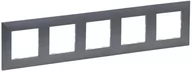 Klawisze i ramki - Legrand Niloe Step ramka pięciokrotna 5x kolor stal szczotkowana 863995 863995 - miniaturka - grafika 1