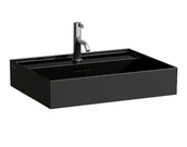 Umywalki - Laufen Kartell Umywalka wisząca lub nablatowa 60x46 cm bez otworu na baterię czarny mat H8163337161091 - odbiór osobisty: Kraków, Warszawa - miniaturka - grafika 1