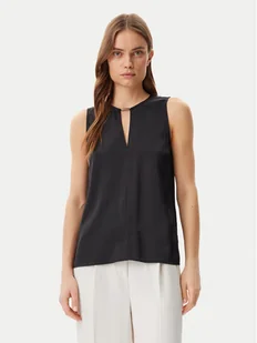 Calvin Klein Top K20K208190 Czarny Regular Fit - Koszulki i topy damskie - miniaturka - grafika 1