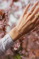 Bransoletki - Bransoletka dla Byka - Kwarc Różowy Agat Cytryn Szafir - miniaturka - grafika 1