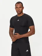 Koszulki sportowe męskie - adidas Koszulka techniczna Techfit Compression JE6698 Czarny Slim Fit - miniaturka - grafika 1