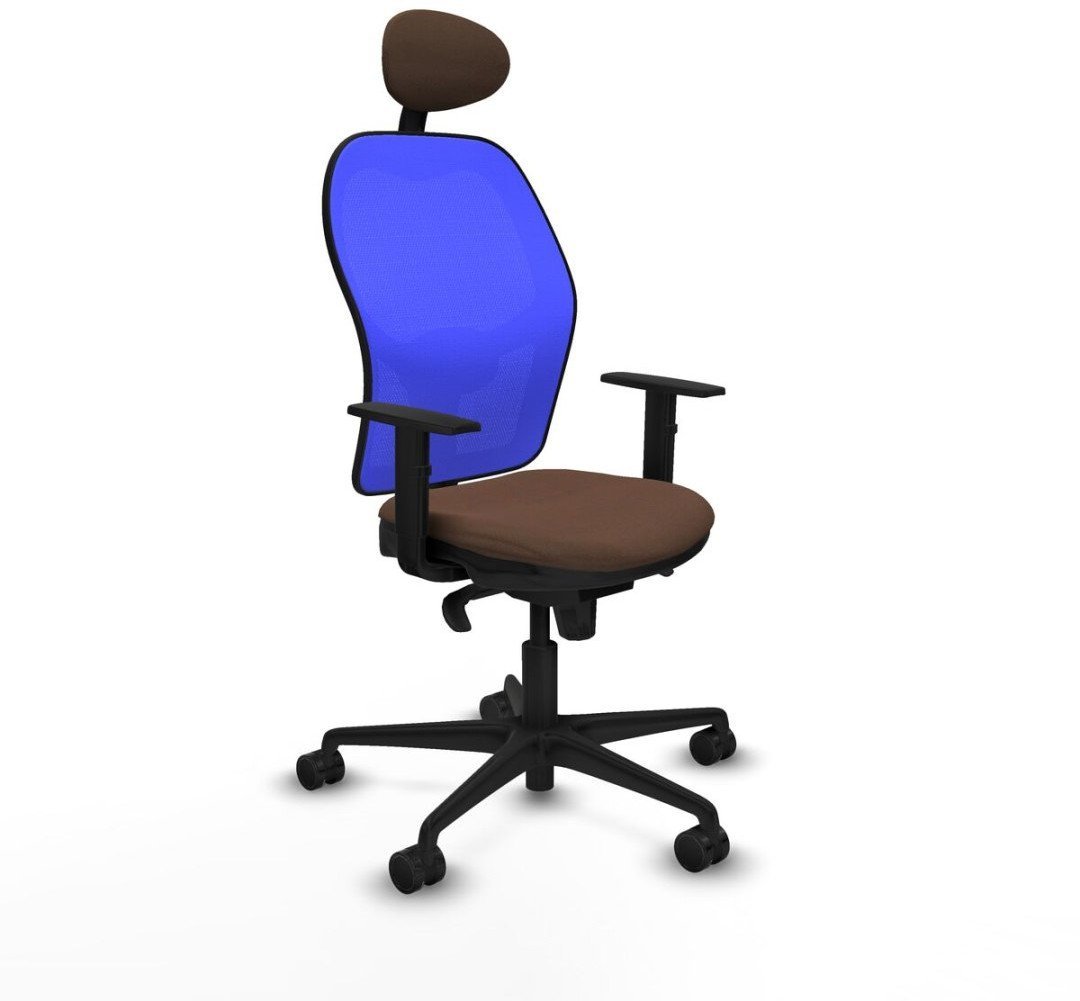 Krzesło Biurowe z Zagłówkiem Jorquera Piqueras y Crespo 1D036N1 Niebieski Ceimnobrązowy