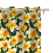 Zasłony - Zasłona SPRING wzór SP03 | żółte żonkile 150 x 280 cm tkanina standard - miniaturka - grafika 1