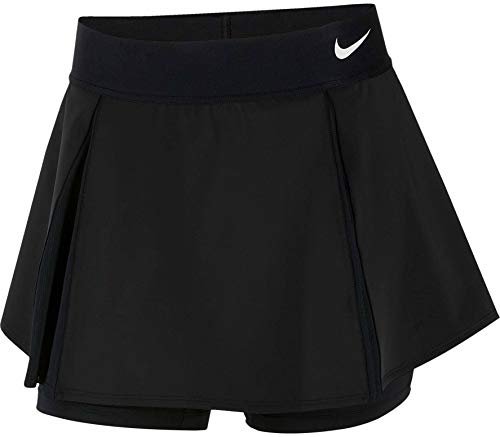 Nike damska spódnica W Nkct Elvtd falbana spódnica czarny/czarny/(biały) S