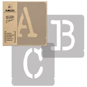 Szablony malarskie - Nakleo szablon malarski wielokrotny // litery i cyfry 250 mm // Typewriter Wielkie SZA-FON-007_25 - miniaturka - grafika 1
