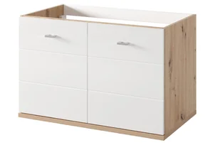 Szafka łazienkowa pod umywalkę Szynaka Meble Sting 80 cm dąb artisan/biały TH-100-1821 - Szafki łazienkowe - miniaturka - grafika 1