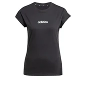 Koszulki i topy damskie - adidas Damska koszulka z bawełny Essentials Linear - miniaturka - grafika 1